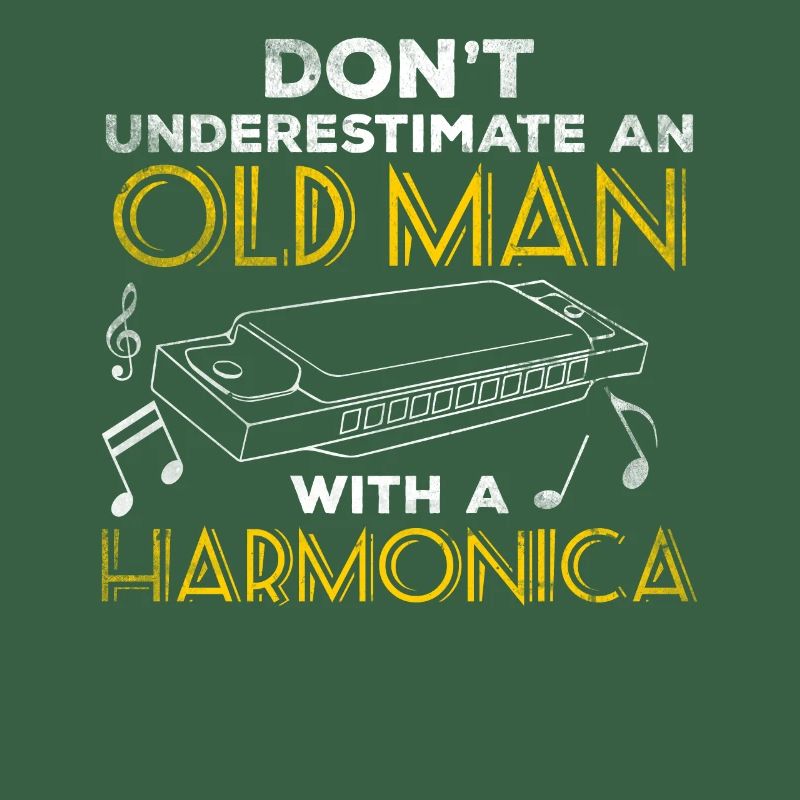 Don't Understimate An Old Man With A Harmonica