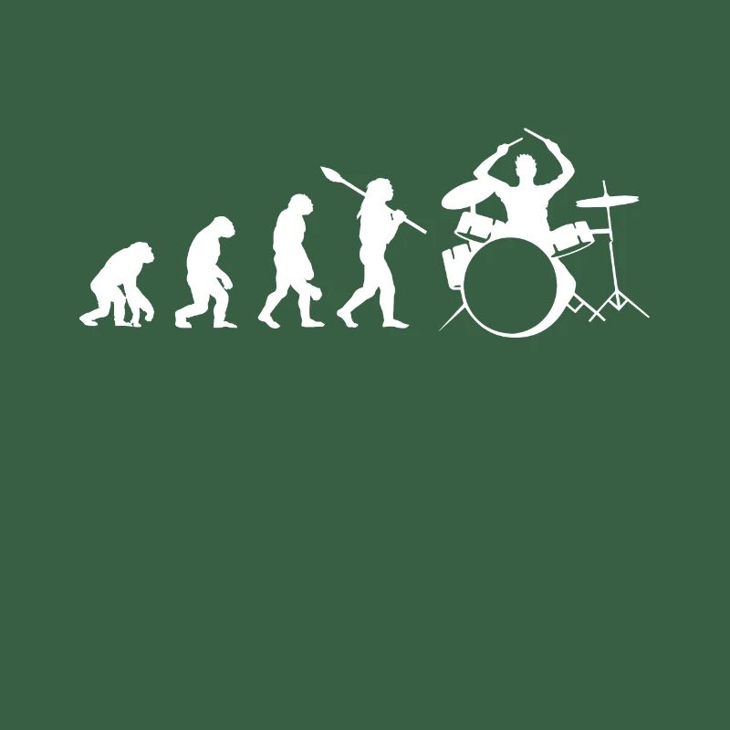 Drummer evolution drums bass guitar