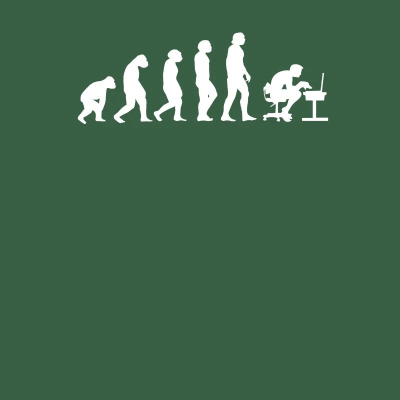 Gamer PC Informatiker Evolution Nerd
