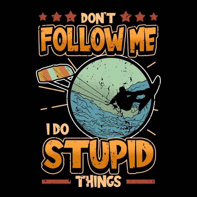 Wakeboard Kite Surfen Spruch Lustig Geschenk