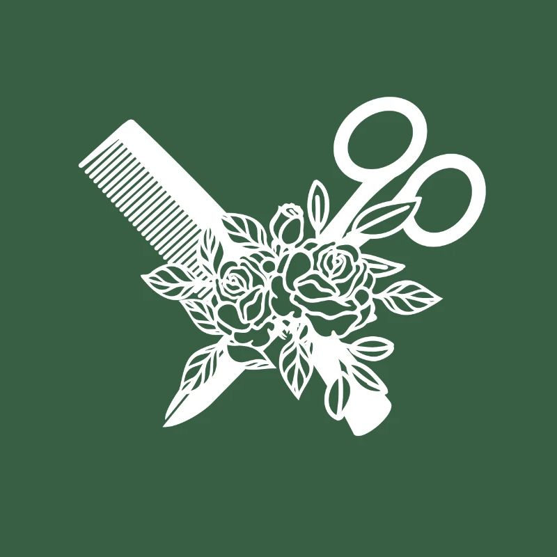 Peigne et ciseaux de coiffure