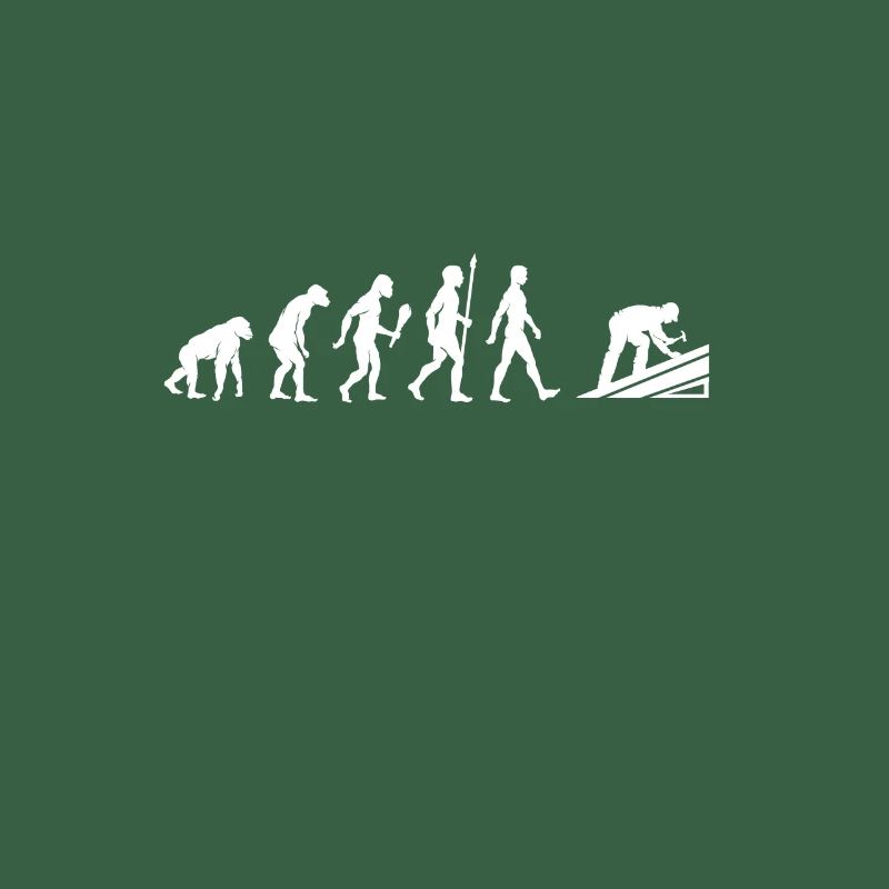 Lustige Dachdecker Evolution Dach Geschenkidee