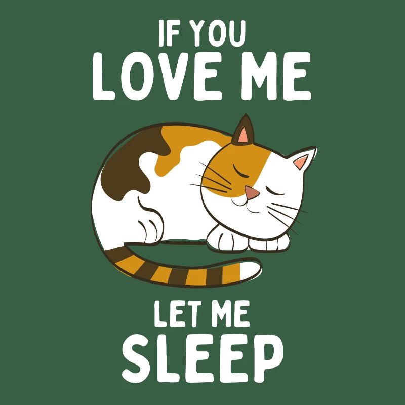 Sleeping Cat Funny Gift