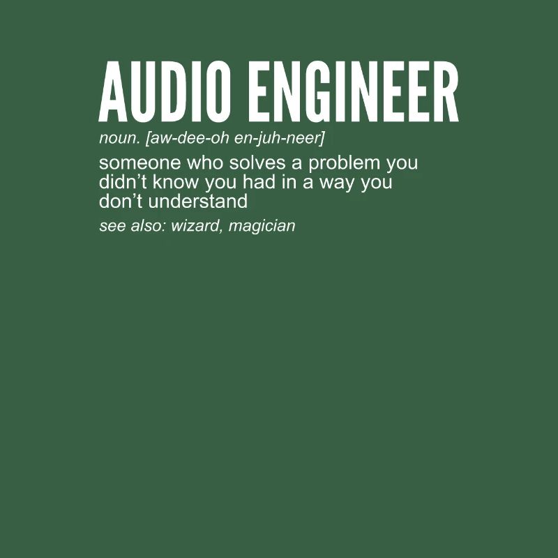 Audio Engineer Definition Techniciens de son