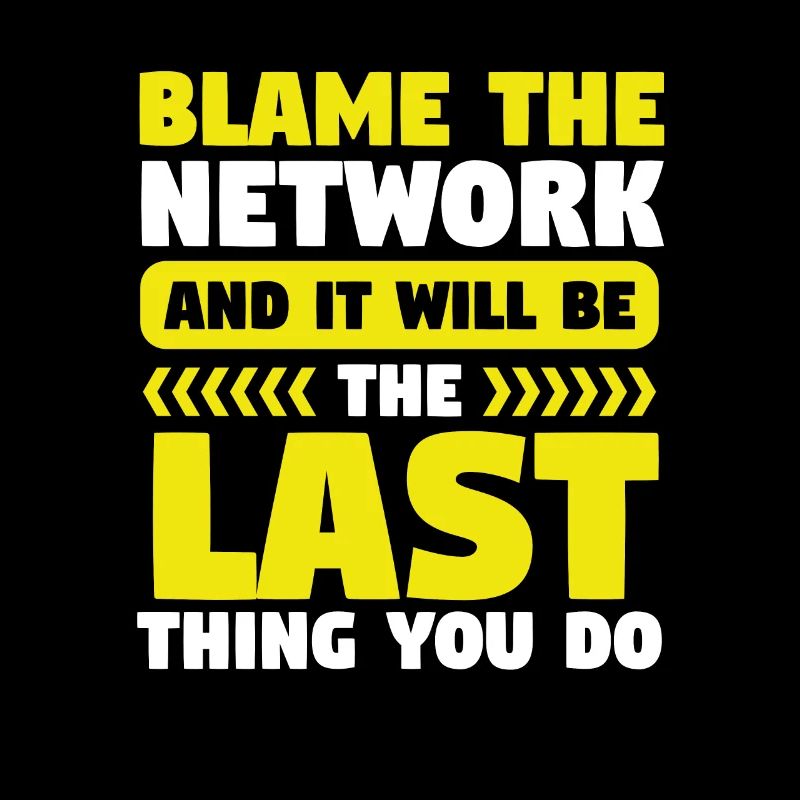 Network Engineer Blame the Network Computer