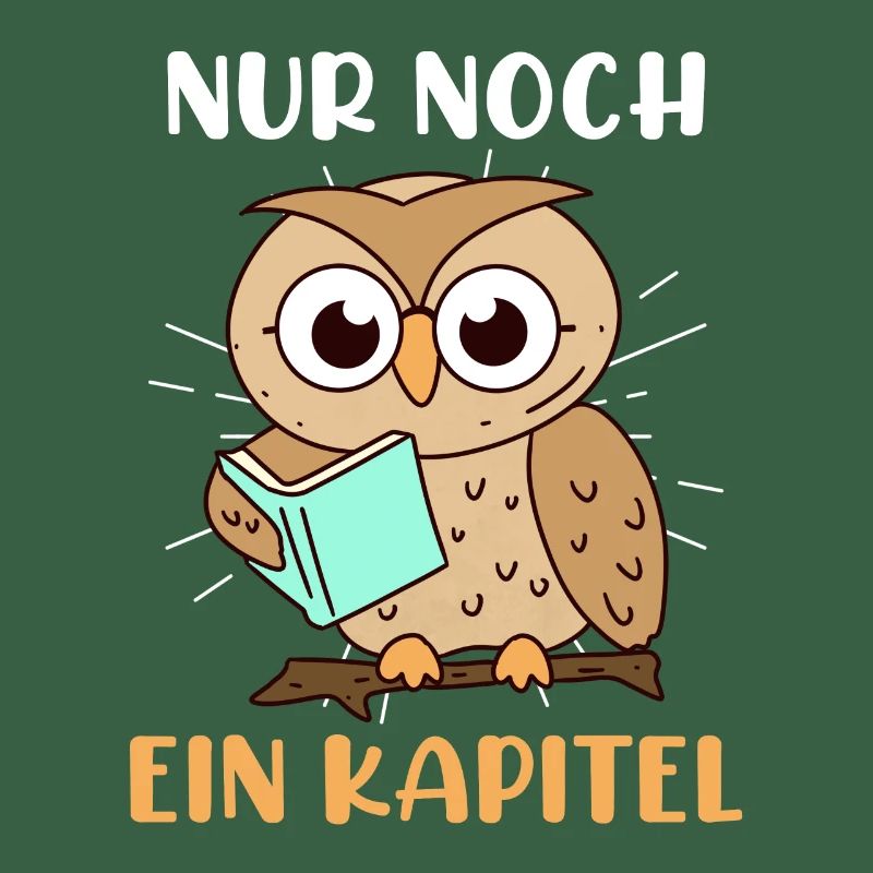 Lehrer Bücherwurm Nur noch ein Kapitel Lese Eule