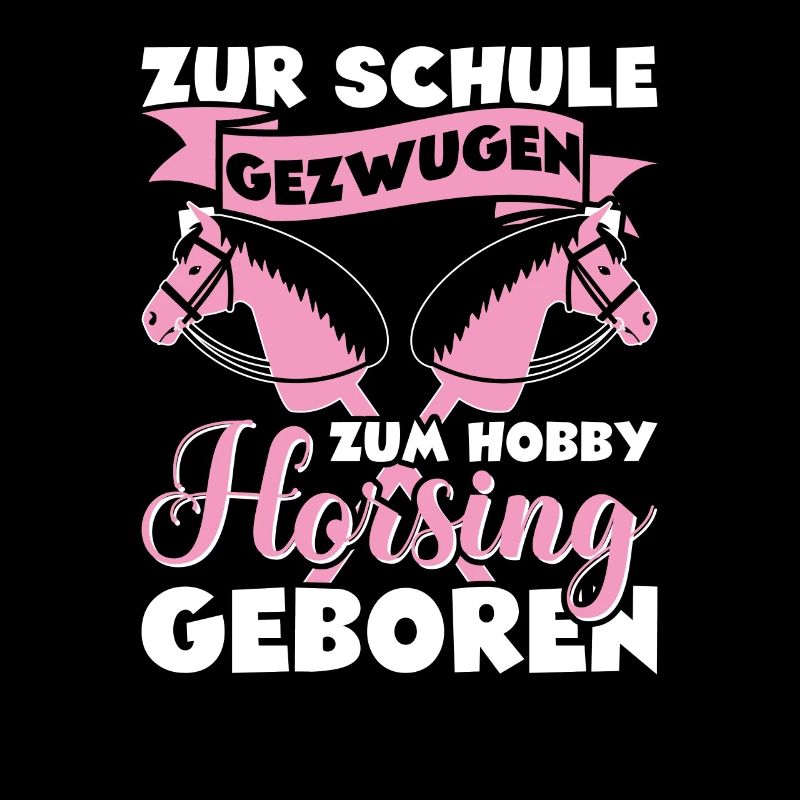 Mädchen Hobby Horsing Steckenpferd