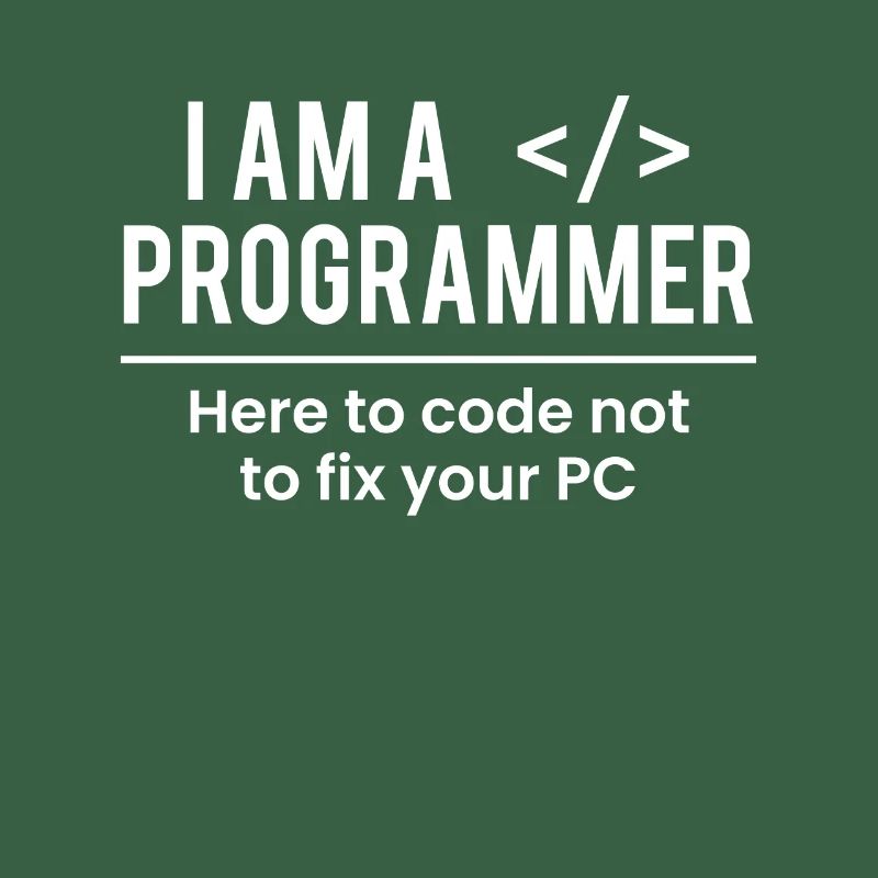 Je suis un programmeur ici pour coder pas pour réparer