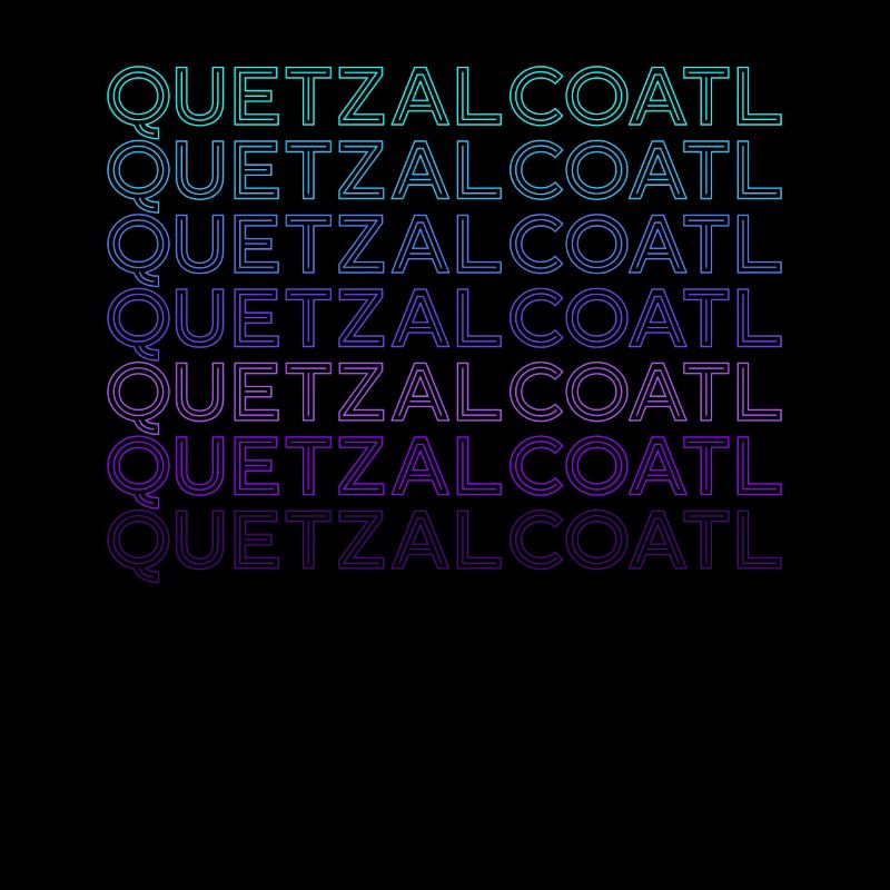 Quetzalcoatl Ancient Deity Aztecs Maya Retro