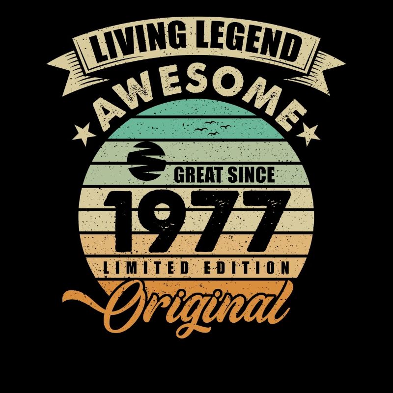 1977 Geburtstag Retro Orginal