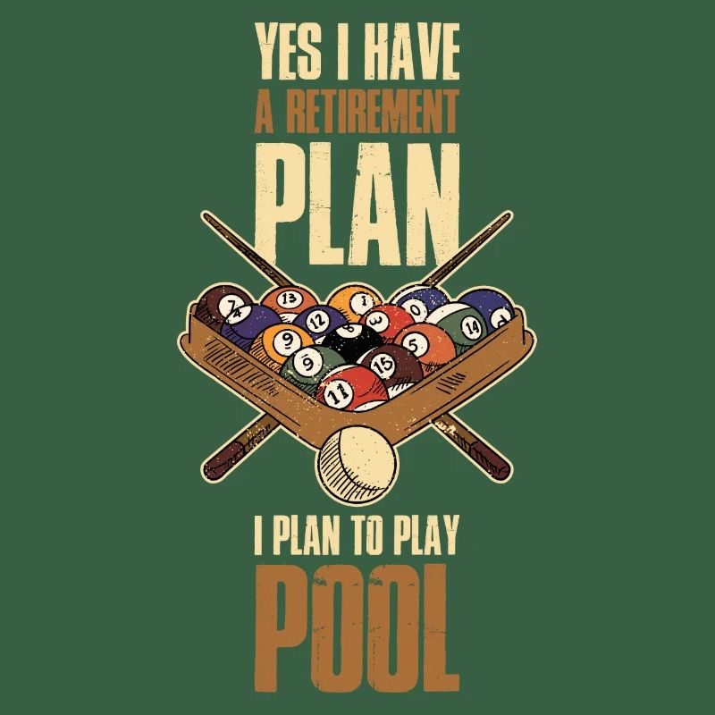 Pool Retirement Billard Geschenk