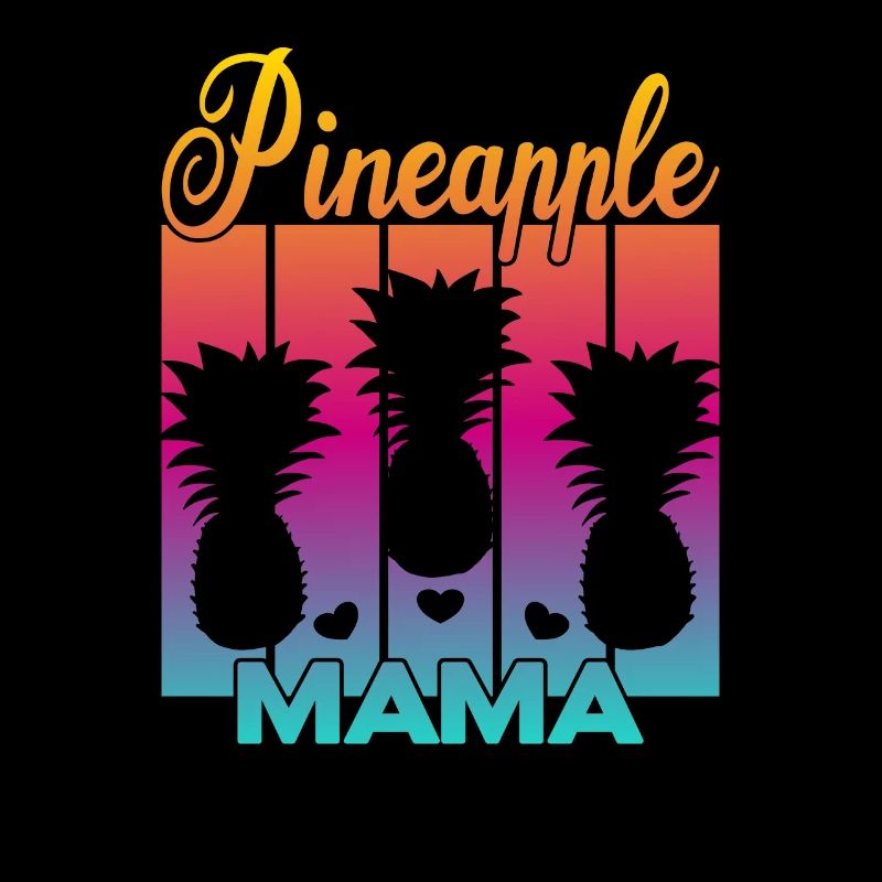Vintage Pineapple Mama Sunset