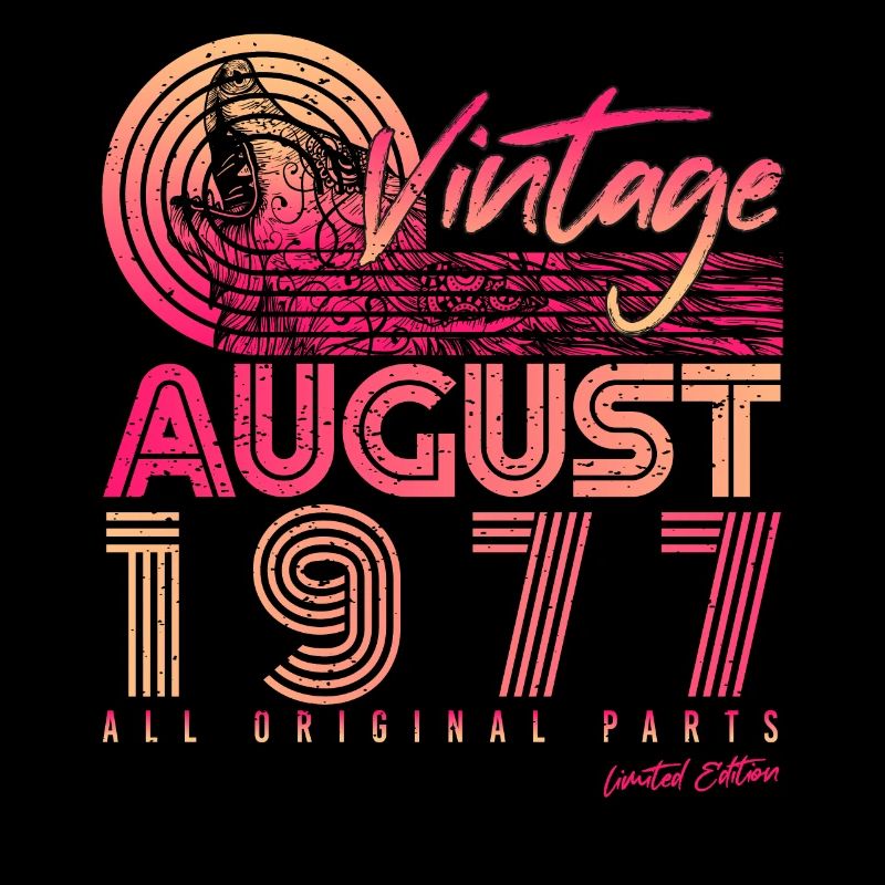Retro 1977 Im August