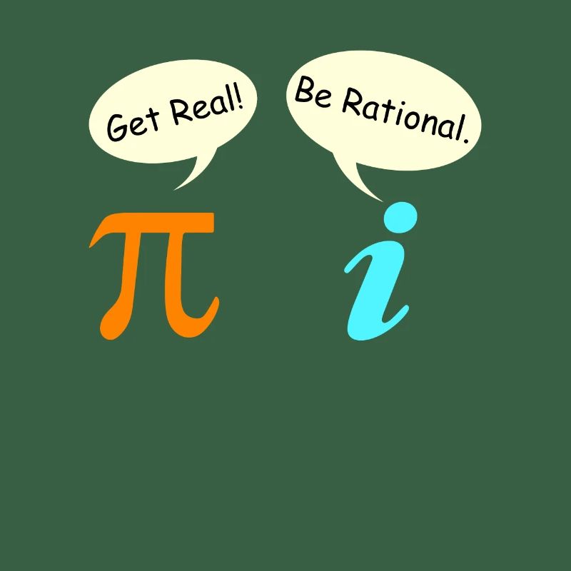 Math Saying Complex Number Pie get real