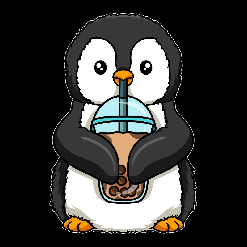 Kawaii Bubble Tea Pinguin