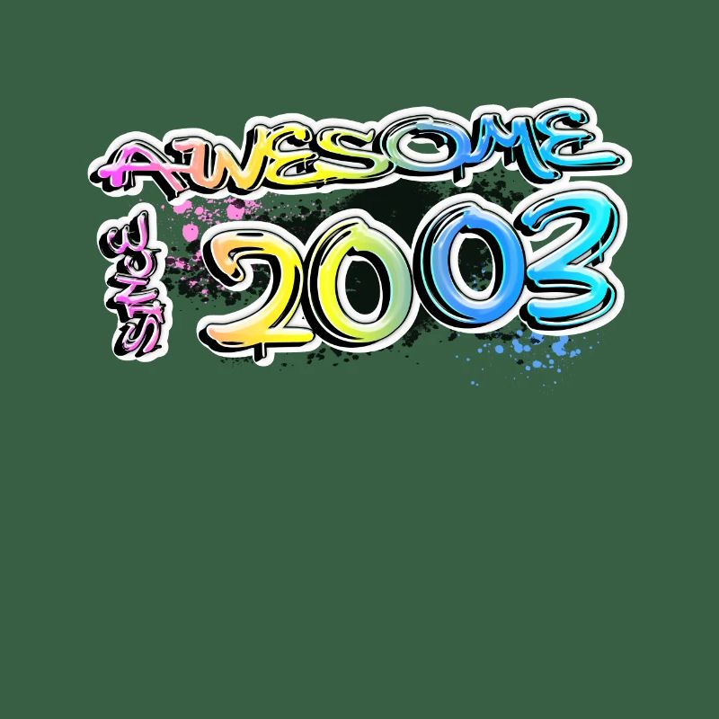 Awesome since 2003 Graffiti Motiv