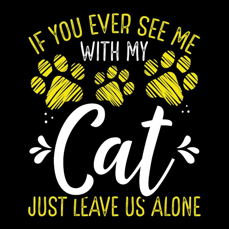 L’amant du chat avec mon chat laisse-moi tranquille Propriétaire de chaton