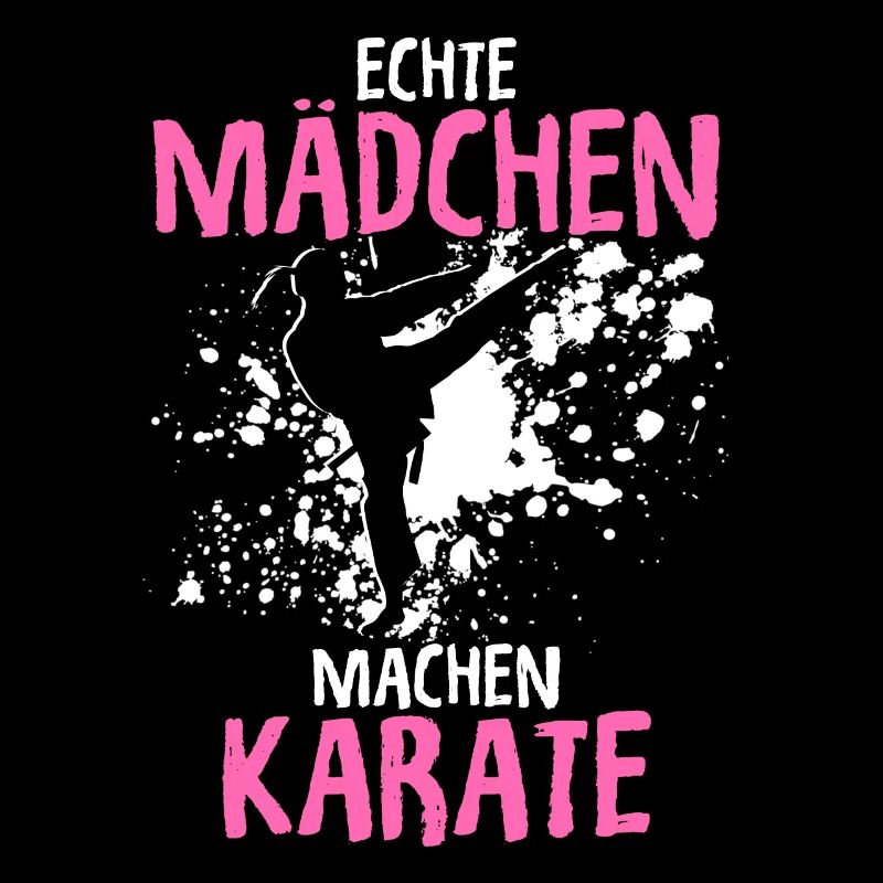 Echte Mädchen Machen Karate Kampfsport Karate Spru
