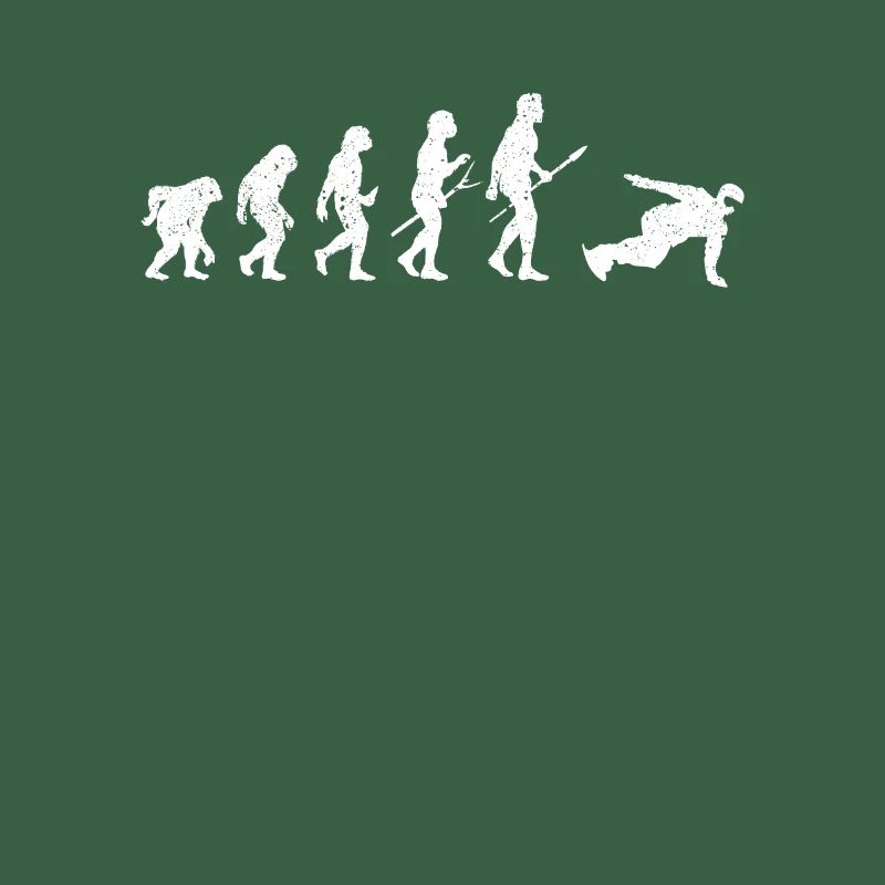 Snowboard Evolution des Menschen Lustig Snowboarde