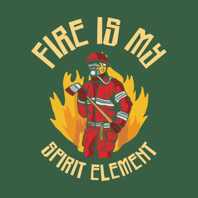 Élément de feu Pompier Pompier
