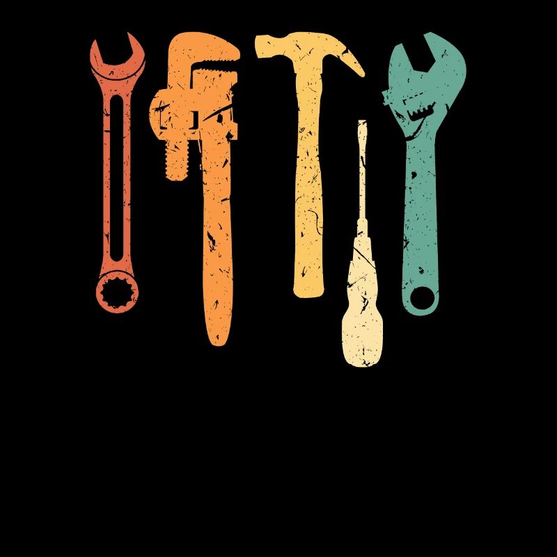 Mechaniker Vintage Retro Tools Fix Stuff