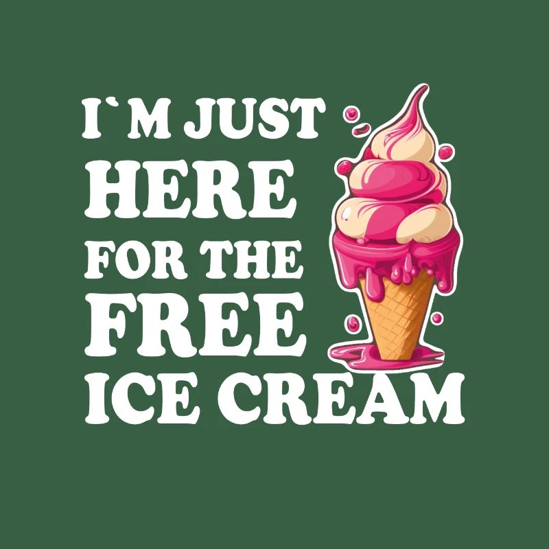 Eis Eiscreme Soft Eis Ich bin wegen dem Eis hier