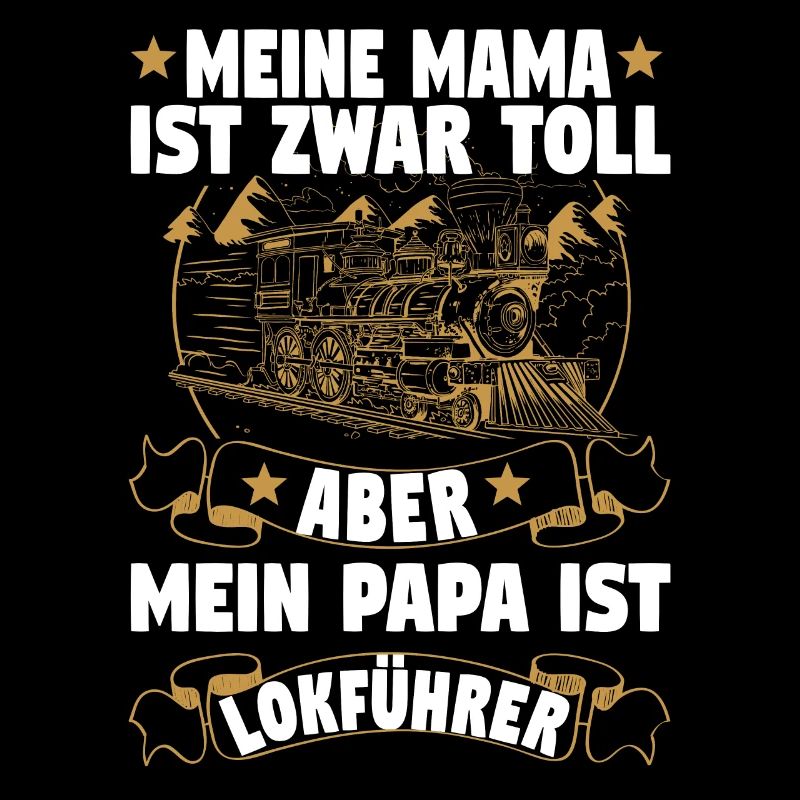 Dampflok Lokführer Eisenbahner Eisenbahn Vater