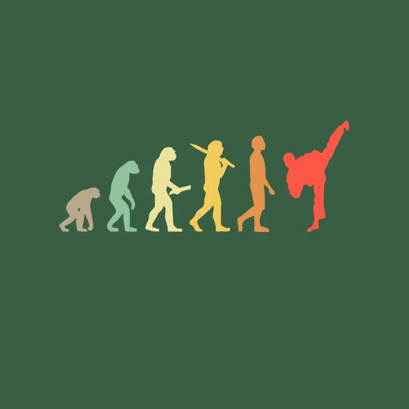 Rétro Karaté Evolution Cadeau pour Karateka