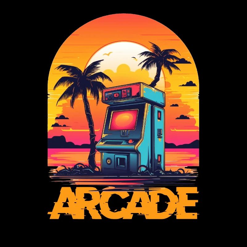 Pixel-Arcade-Controller Konsolenspieler-Abenteuer