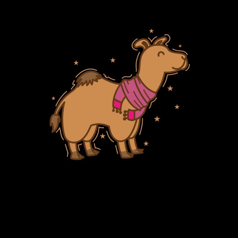 Kamel Dromedar mit Schal Dromedar