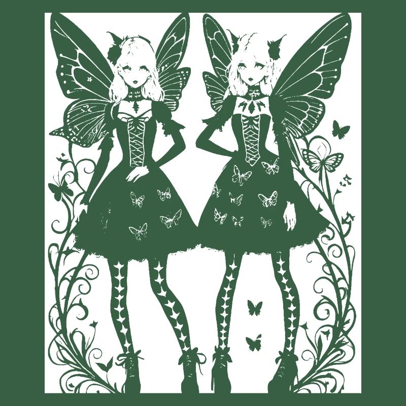 Fairycore Ästhetik Skelett Fee Goth Gothic G