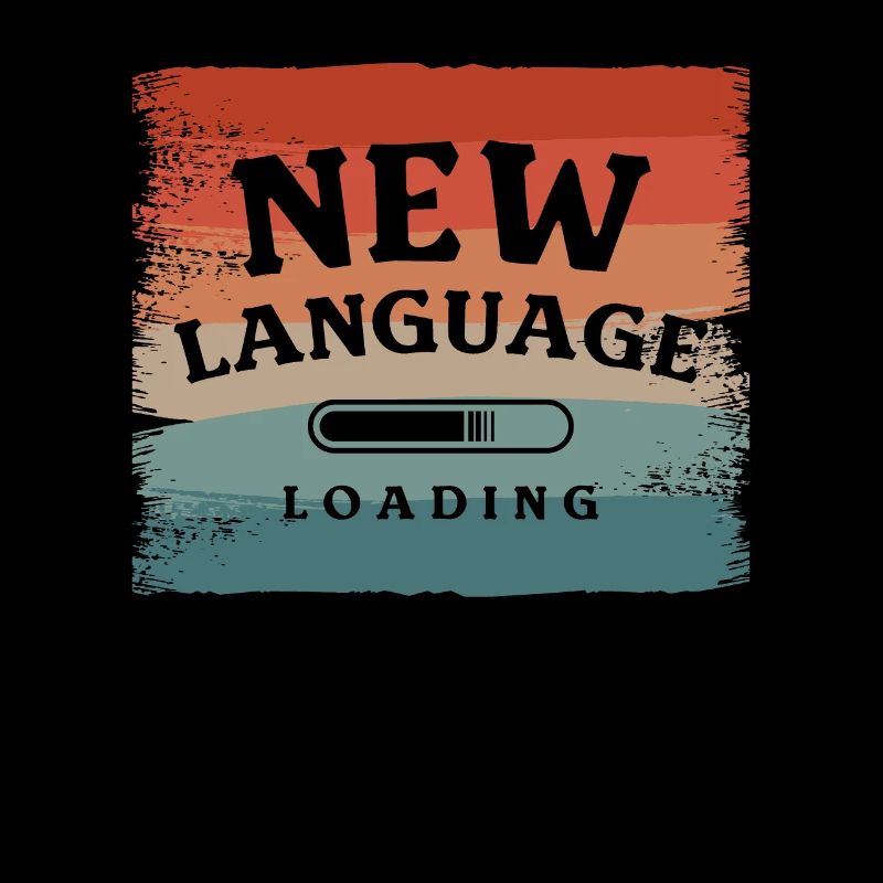 Neue Sprache wird geladen Linguistisch zweisprachig