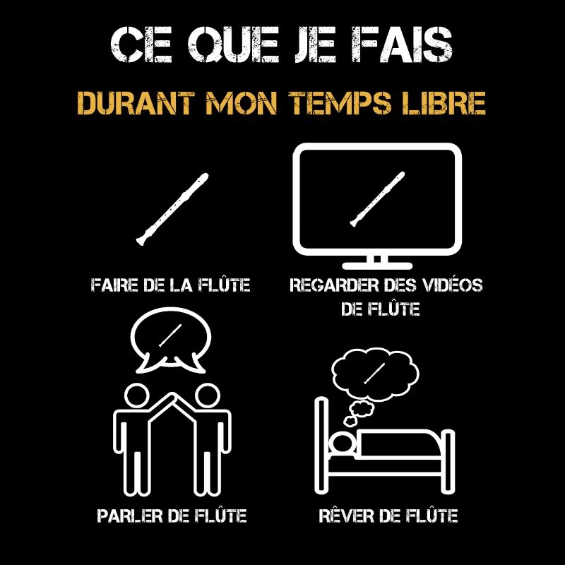 flûte temps libre humour