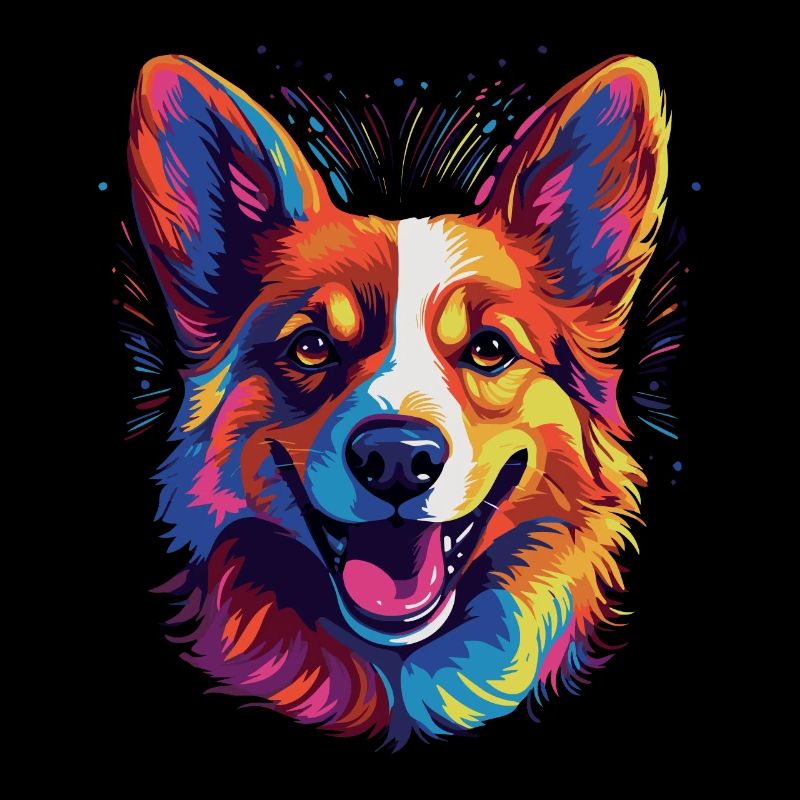 Welsh Corgi coloré