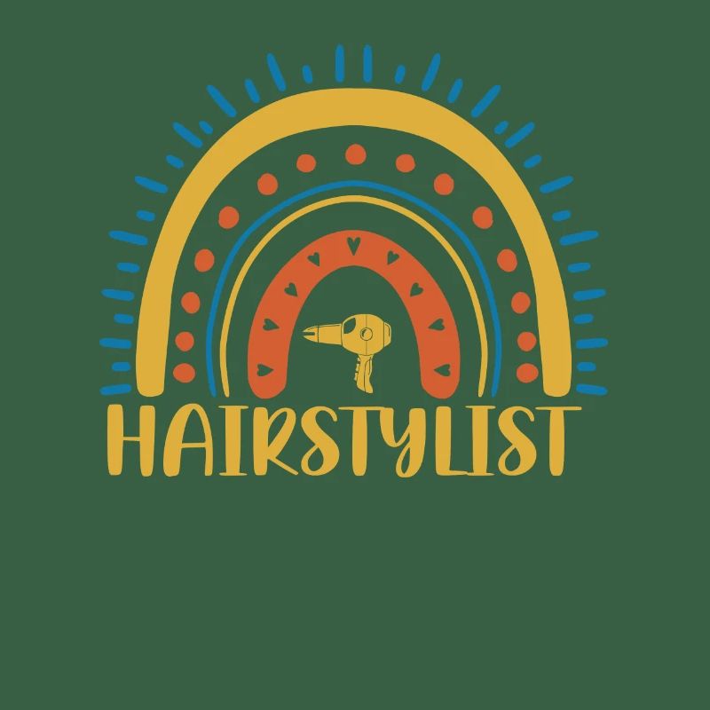 Coiffeur Boho Rainbow Design