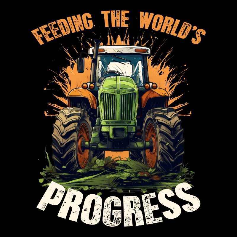 Feeding World's Progress Tractor Agriculture