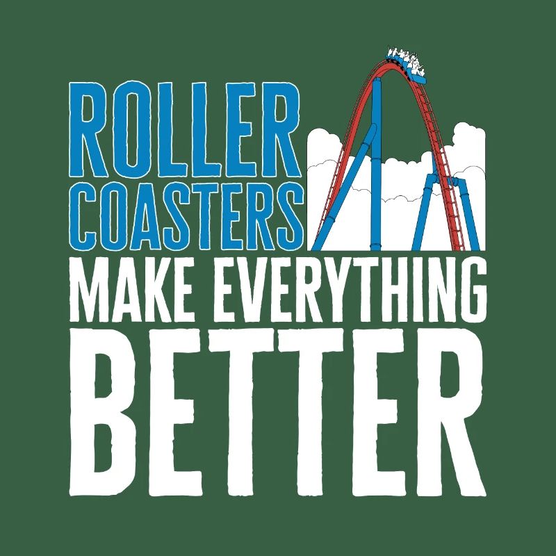 Achterbahn Rollercoaster Freizeitpark