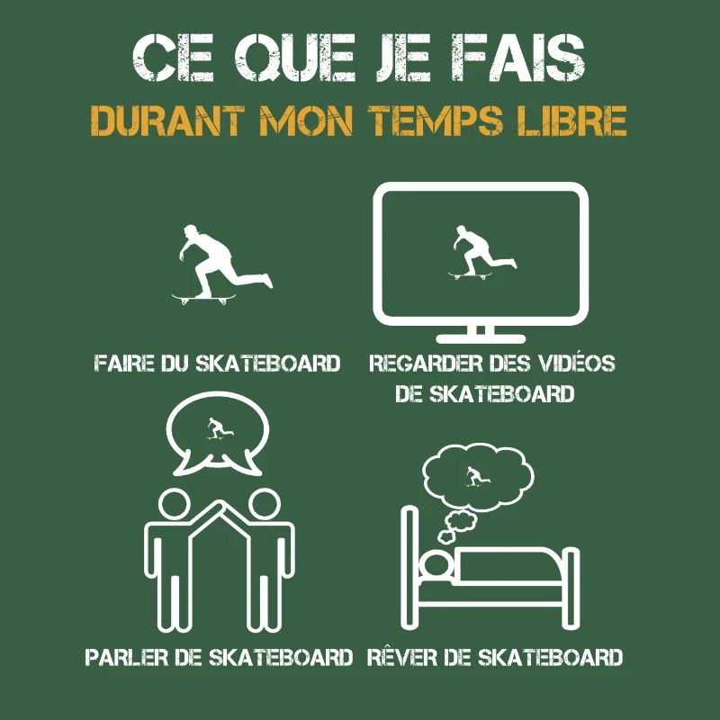 ce que je fais durant mon temps libre skateboard