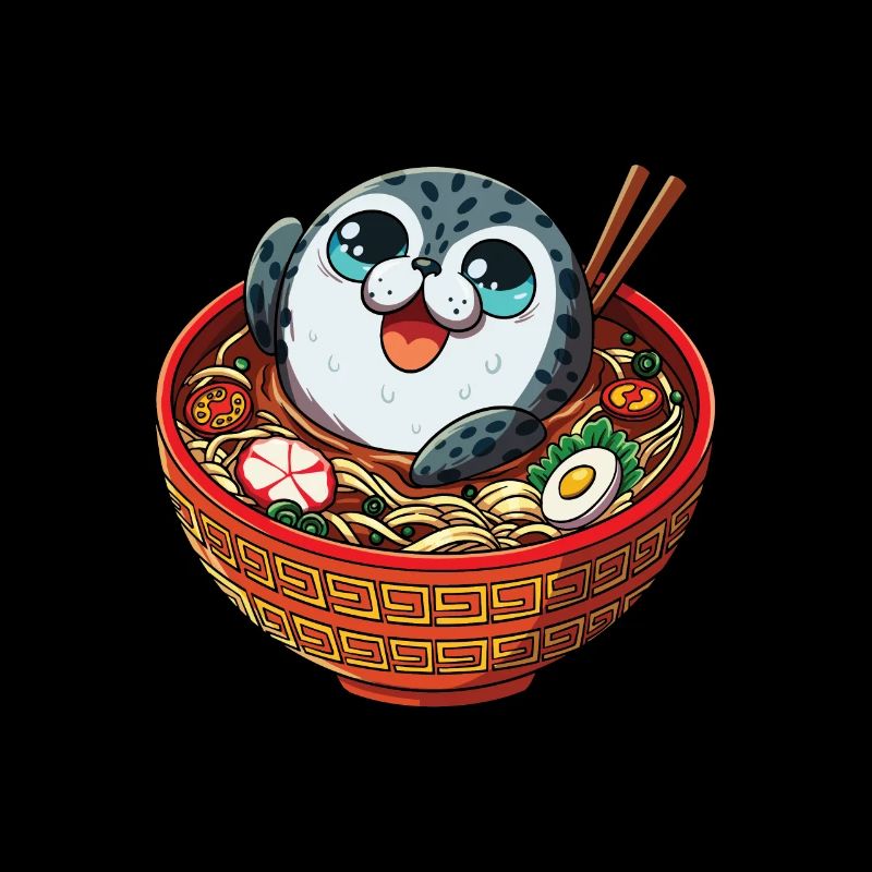 Meerestier Meerestier Ozean Ramen Suppe Robbe