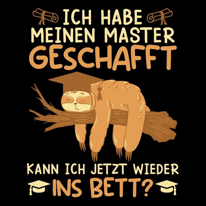 Masterabschluss Hab meinen Master geschafft