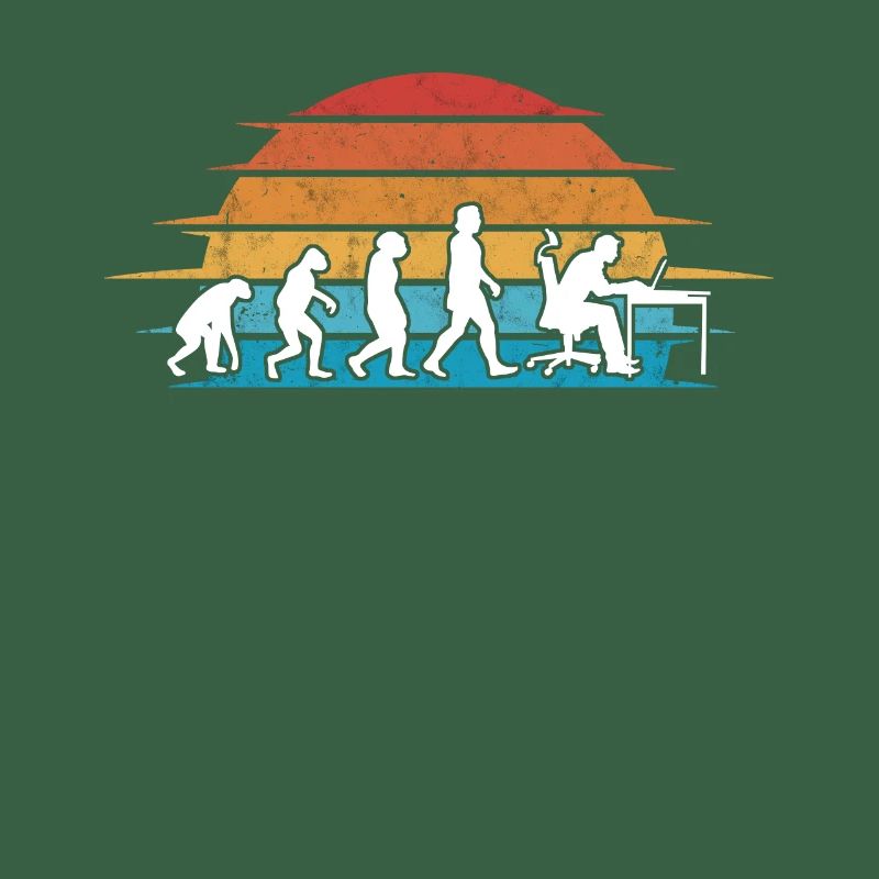 Informatiker Evolution Programmierer Nerd