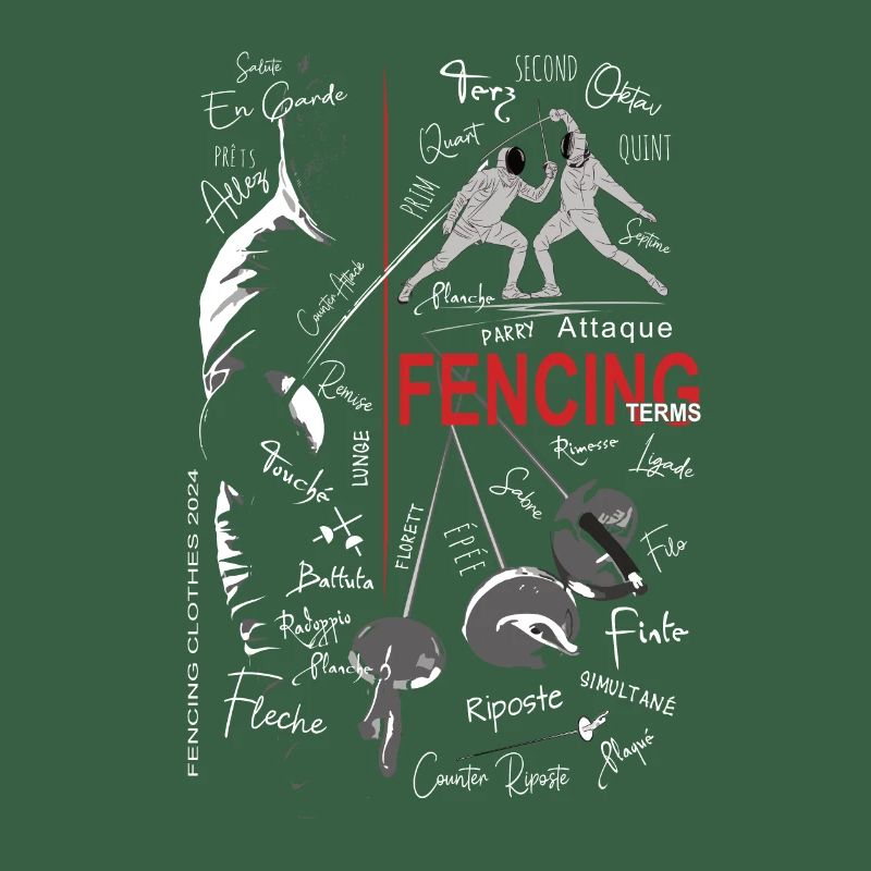 Fechten Begriffe Training Geschenk