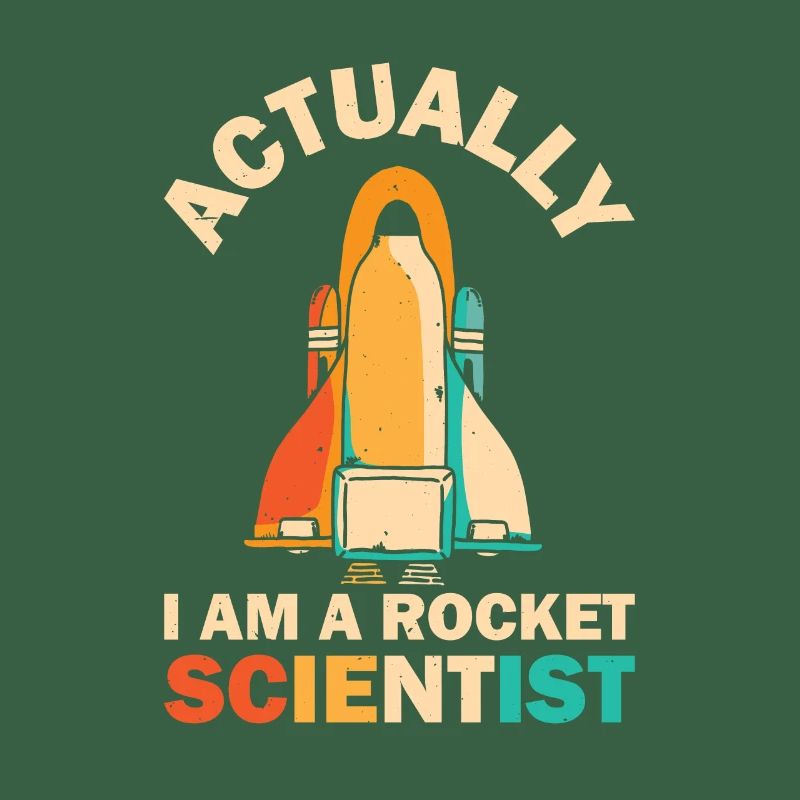 Rétro Rocket Scientist Spaceman Navette spatiale