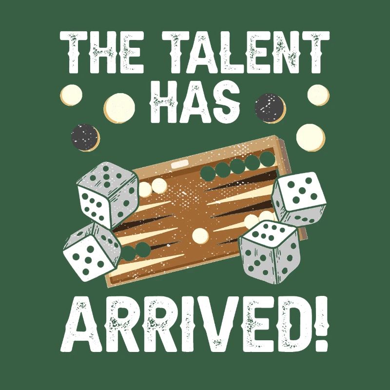 Board Game Funny Backgammon