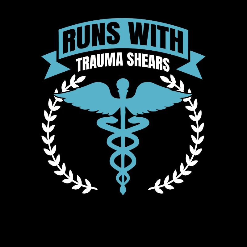 Runs With Trauma Shears - First Aid Gift