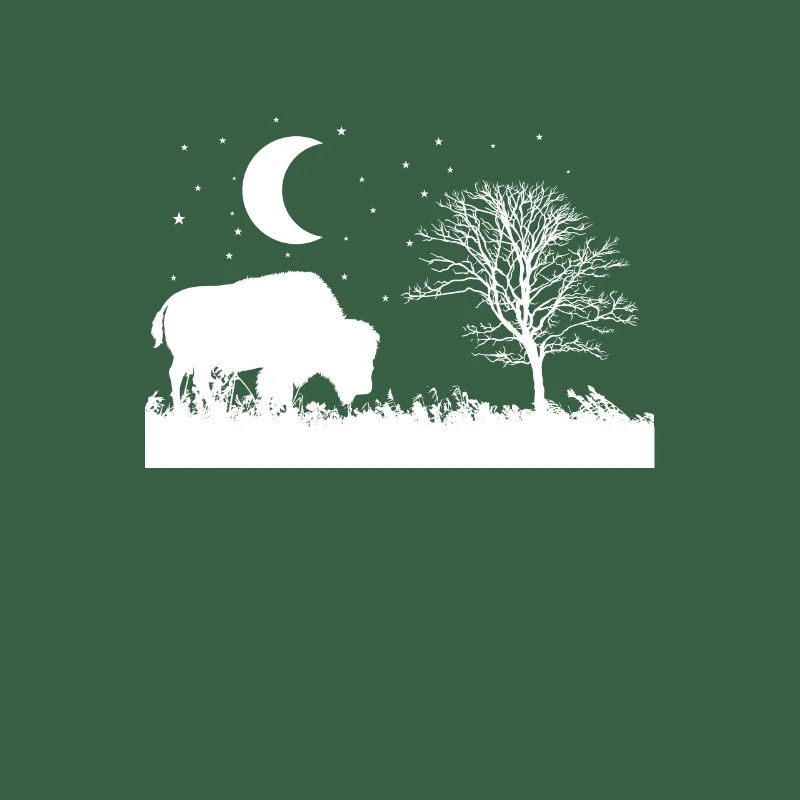 Bison Eats Grass Animal