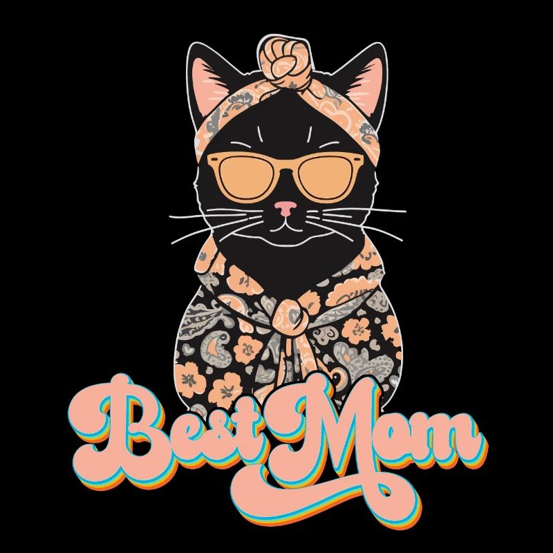 Meilleure Maman Chat Mignon Maman Élégant
