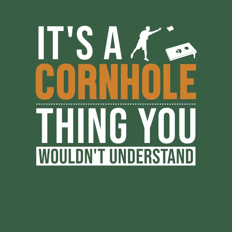 C’est un Cornhole Thing Plateau de jeu Pouf
