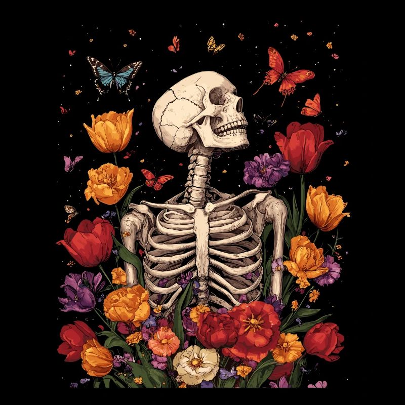 Skelett Blumen