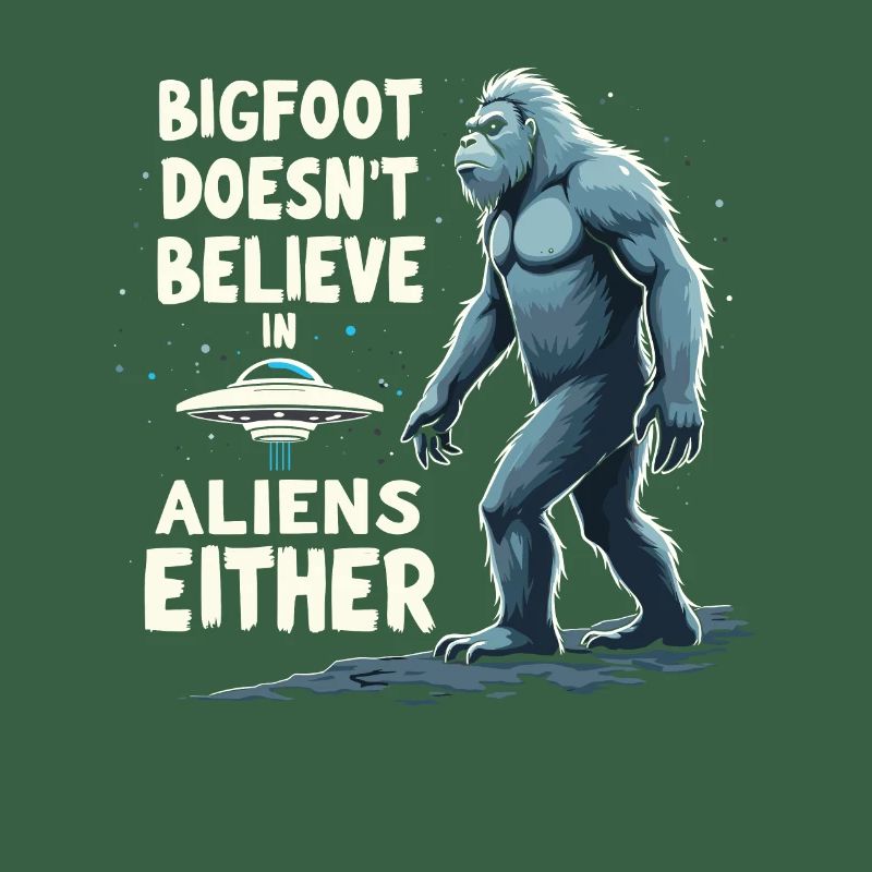 Bigfoot Believer Sasquatch Cryptid Forest Creature